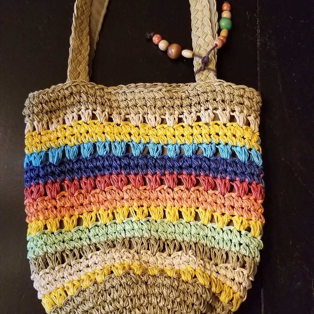 Beach bag style purse